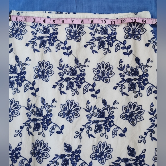 Loft eyelet 100%cotton skirt size 0 - Picture 9 of 10